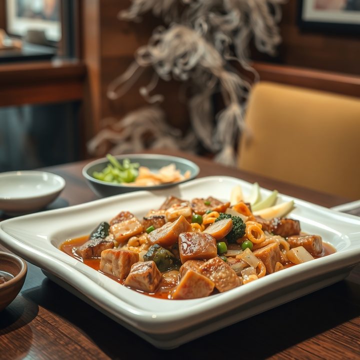 AI-generated key visual for a Korean meal kit ad